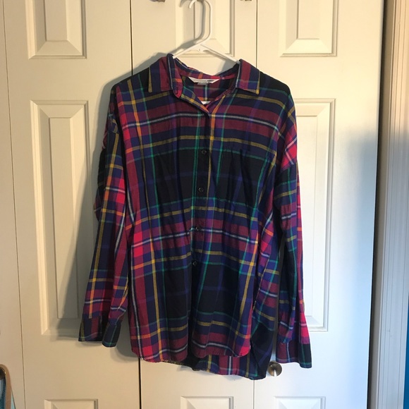 Colorful Plaid button down - Picture 1 of 2